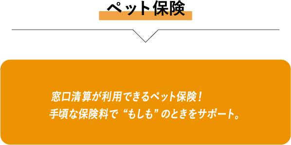 ペット保険 窓口清算が利用できるペット保険！手頃な保険料で“もしも”のときをサポート。!